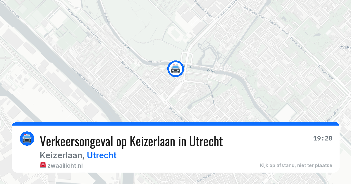 Verkeersongeval op Keizerlaan in Utrecht — 26 apr 2026