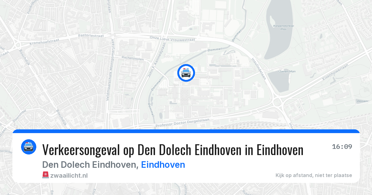 Verkeersongeval op Den Dolech Eindhoven in Eindhoven — 20 mei 2026