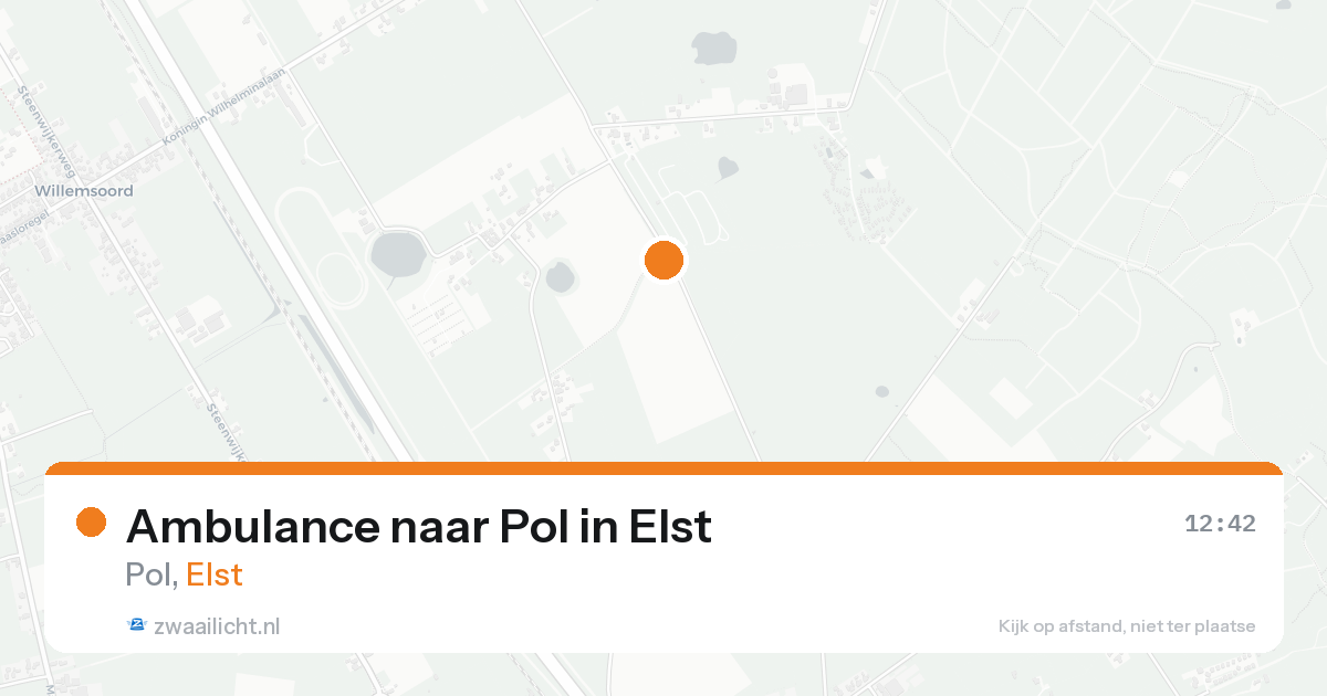 Ambulance naar Pol in Elst — 24 aug 2026