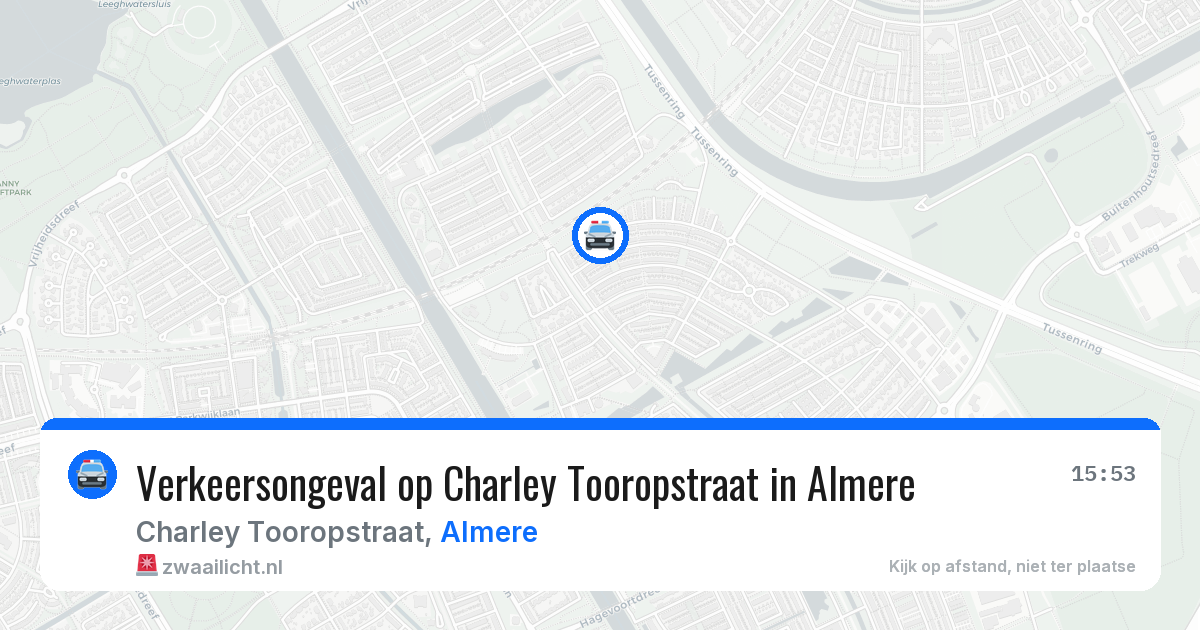 Verkeersongeval op Charley Tooropstraat in Almere — 8 mei 2026