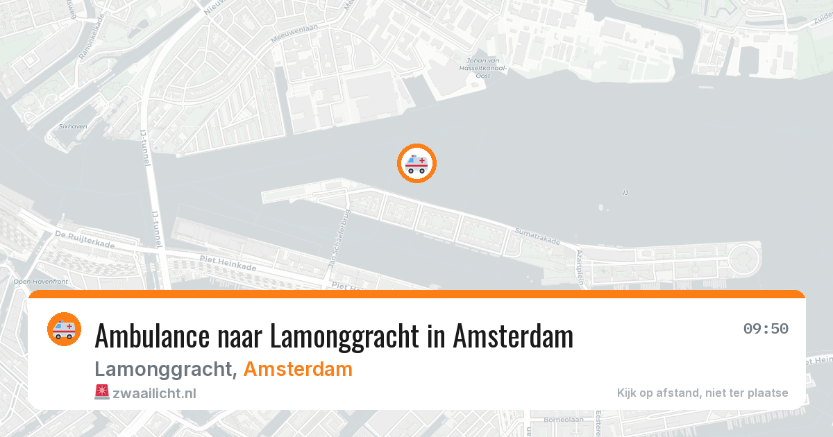 Ambulance naar Lamonggracht in Amsterdam — 28 jul 2026