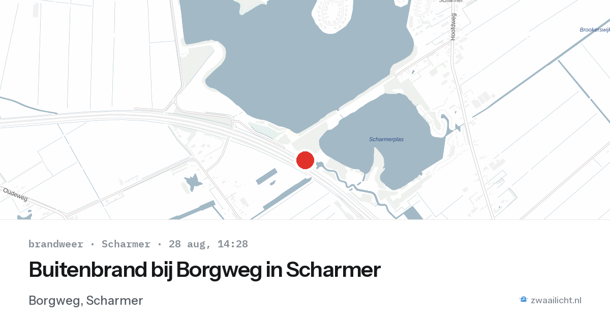 Buitenbrand bij Borgweg in Scharmer — 28 aug 2026