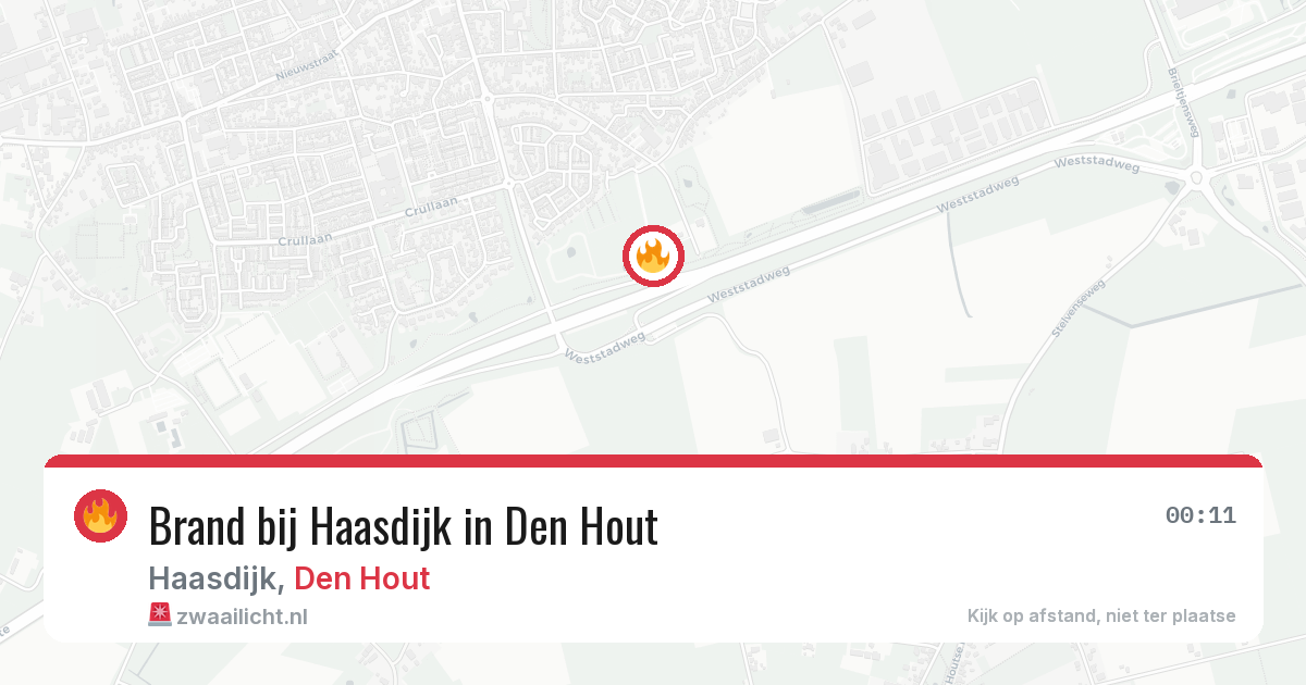 Brand bij Haasdijk in Den Hout — 3 aug 2026