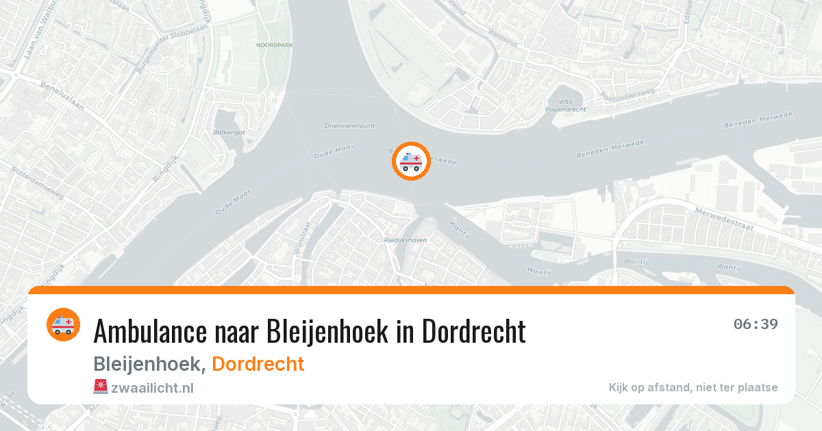Ambulance naar Bleijenhoek in Dordrecht — 10 jul 2026