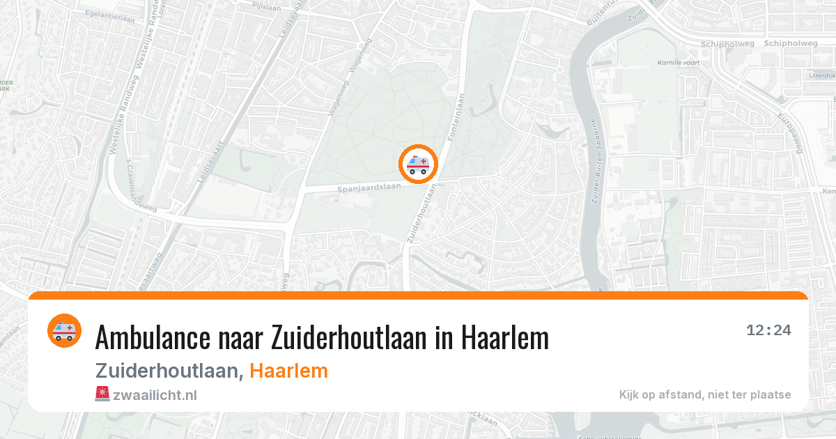 Ambulance naar Zuiderhoutlaan in Haarlem — 22 mei 2026