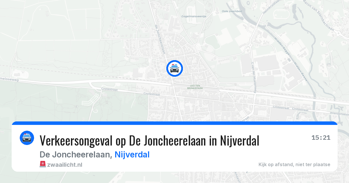 Verkeersongeval op De Joncheerelaan in Nijverdal — 22 jun 2026