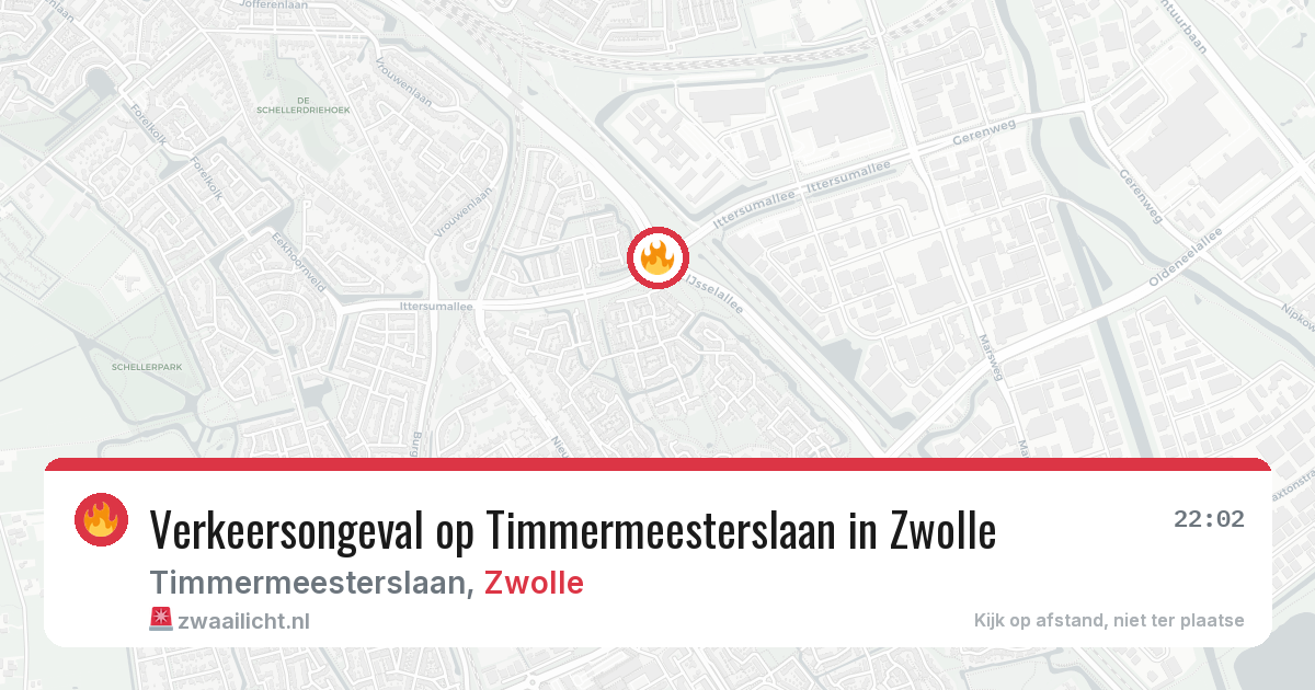Verkeersongeval op Timmermeesterslaan in Zwolle — 6 jun 2026