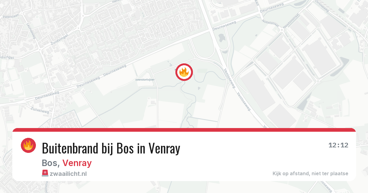 Buitenbrand bij Bos in Venray — 3 aug 2026