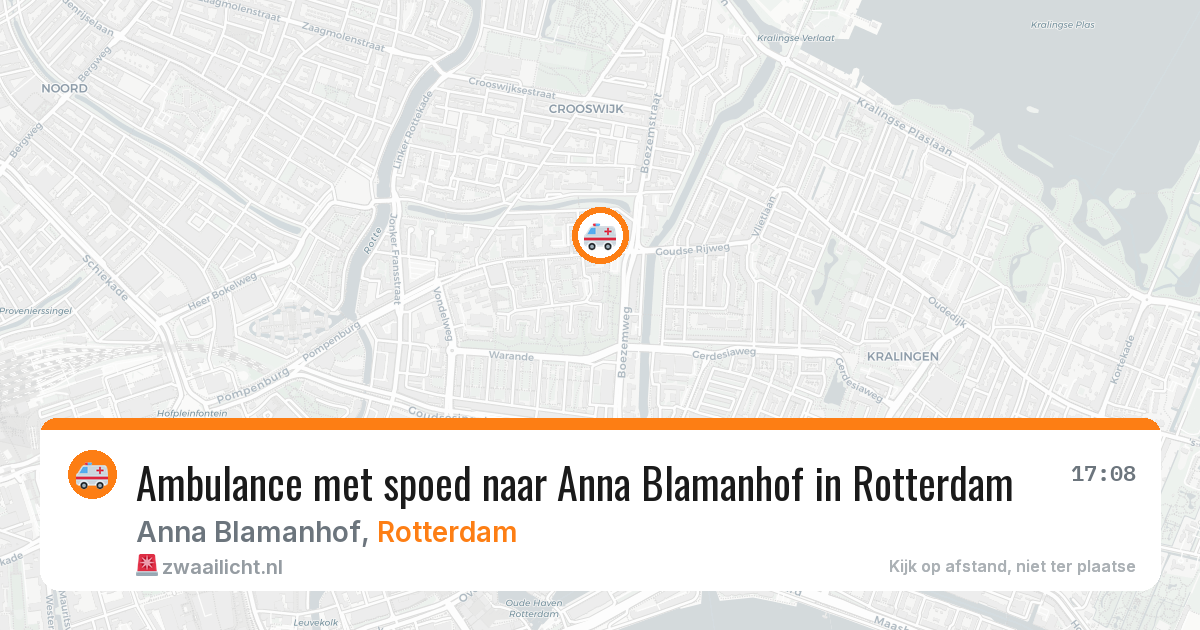 Ambulance met spoed naar Anna Blamanhof in Rotterdam — 8 feb 2026