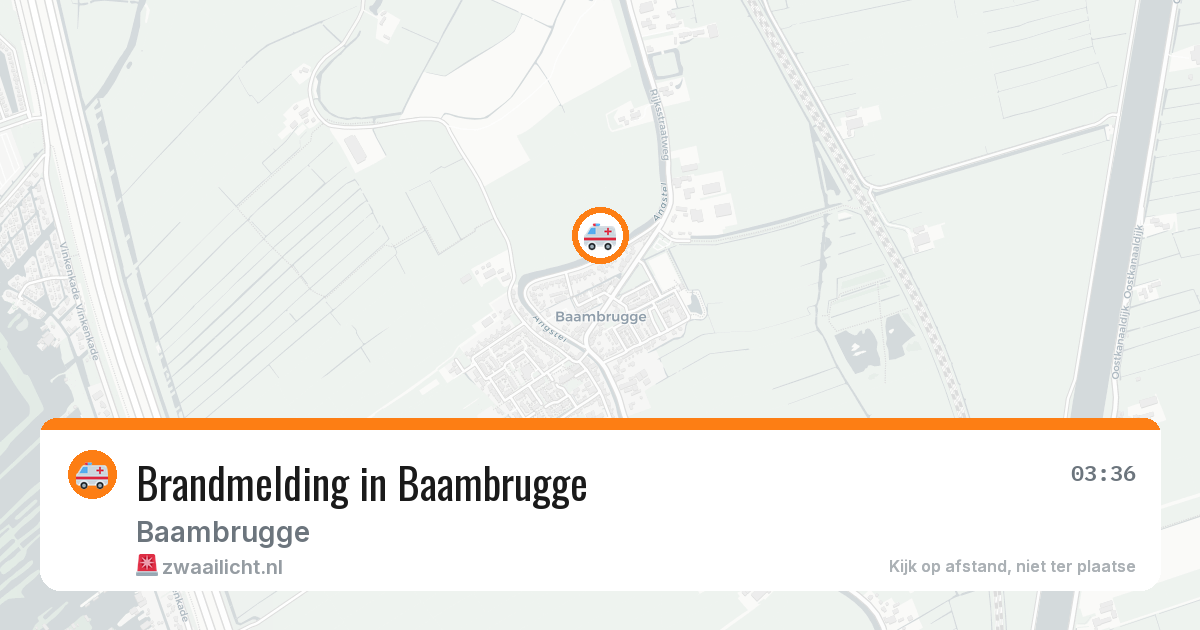 Brandmelding in Baambrugge — 24 jun 2026