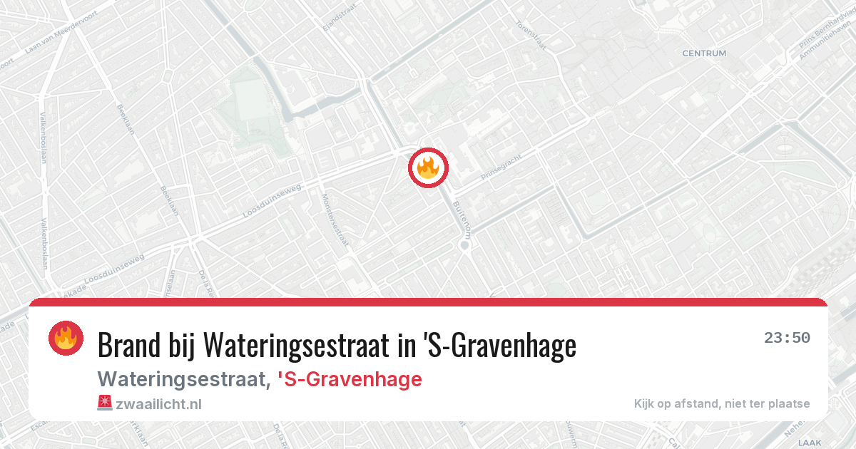 Brand bij Wateringsestraat in 'S-Gravenhage — 16 mei 2026