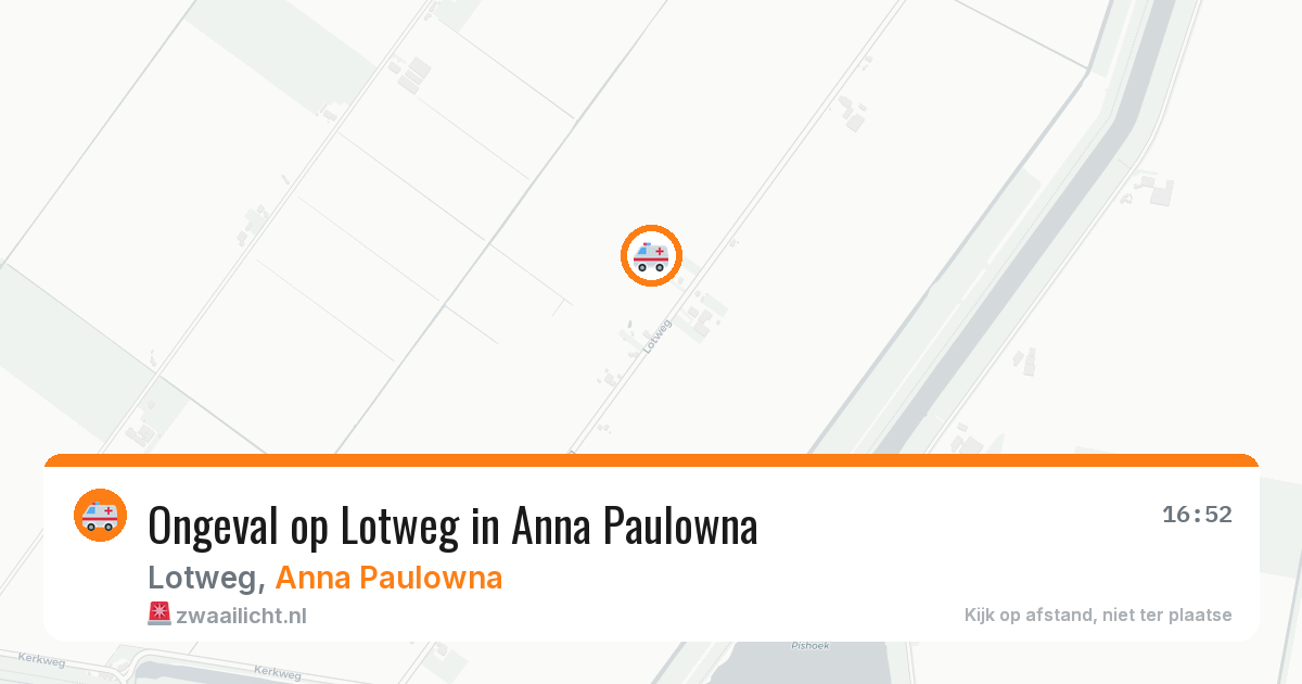 Ongeval op Lotweg in Anna Paulowna — 4 mei 2026