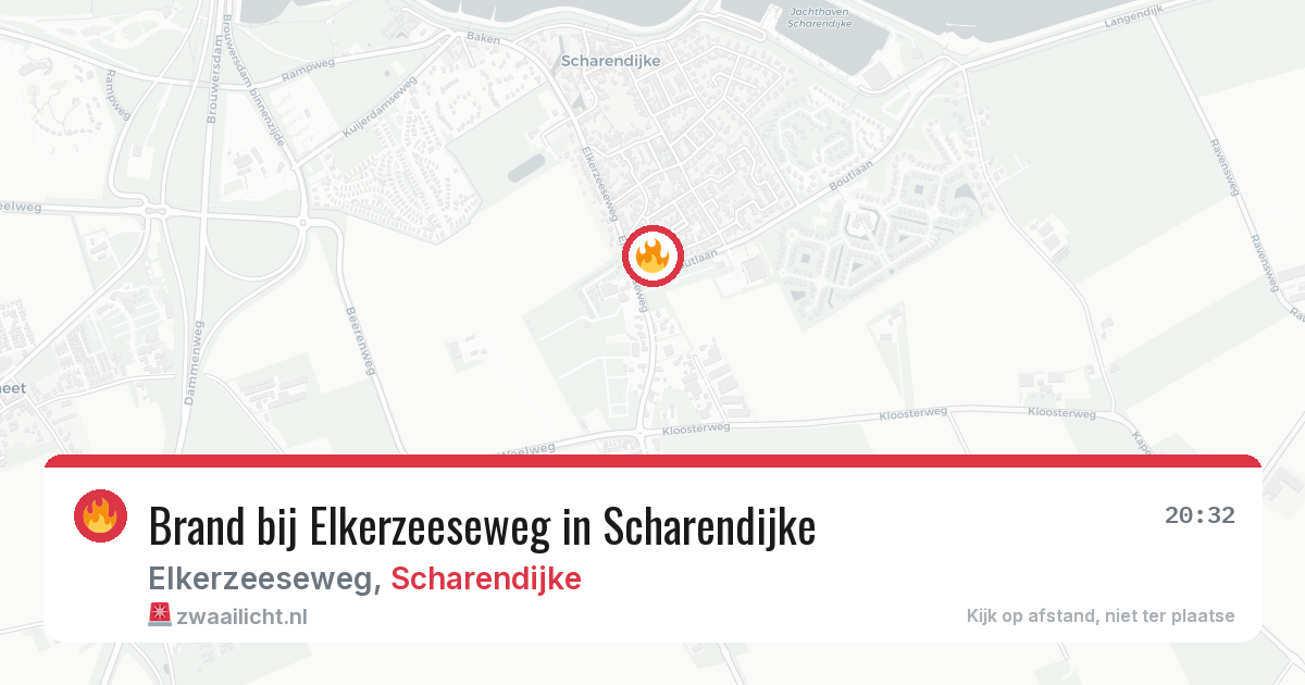 Brand bij Elkerzeeseweg in Scharendijke — 8 mei 2026