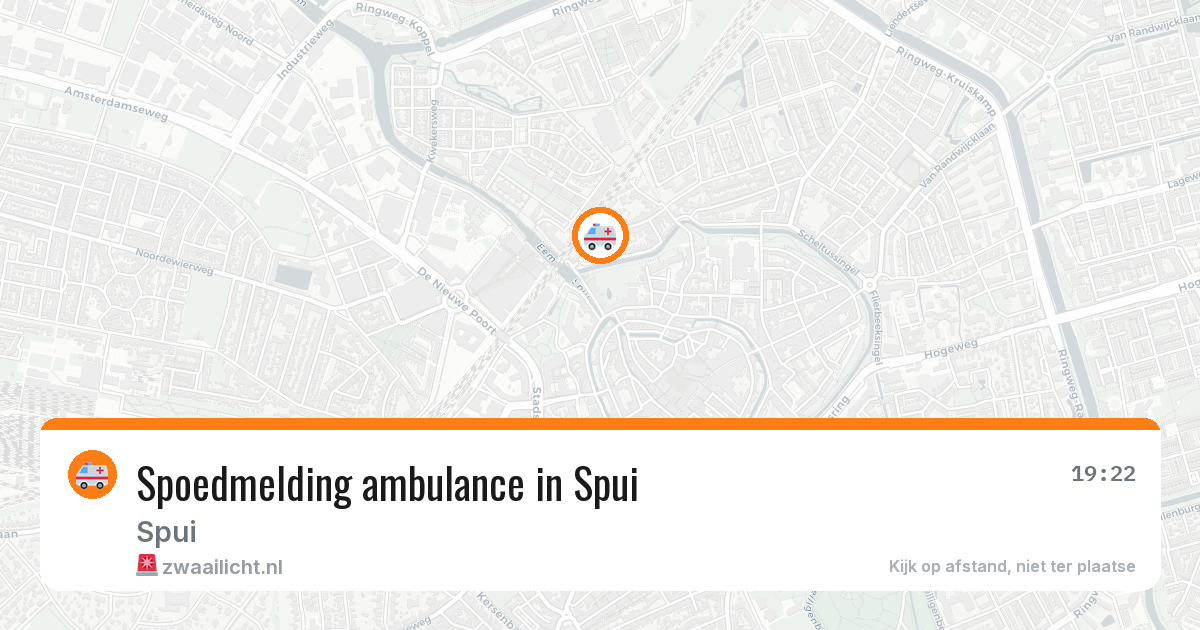 Spoedmelding ambulance in Spui — 24 jan 2026
