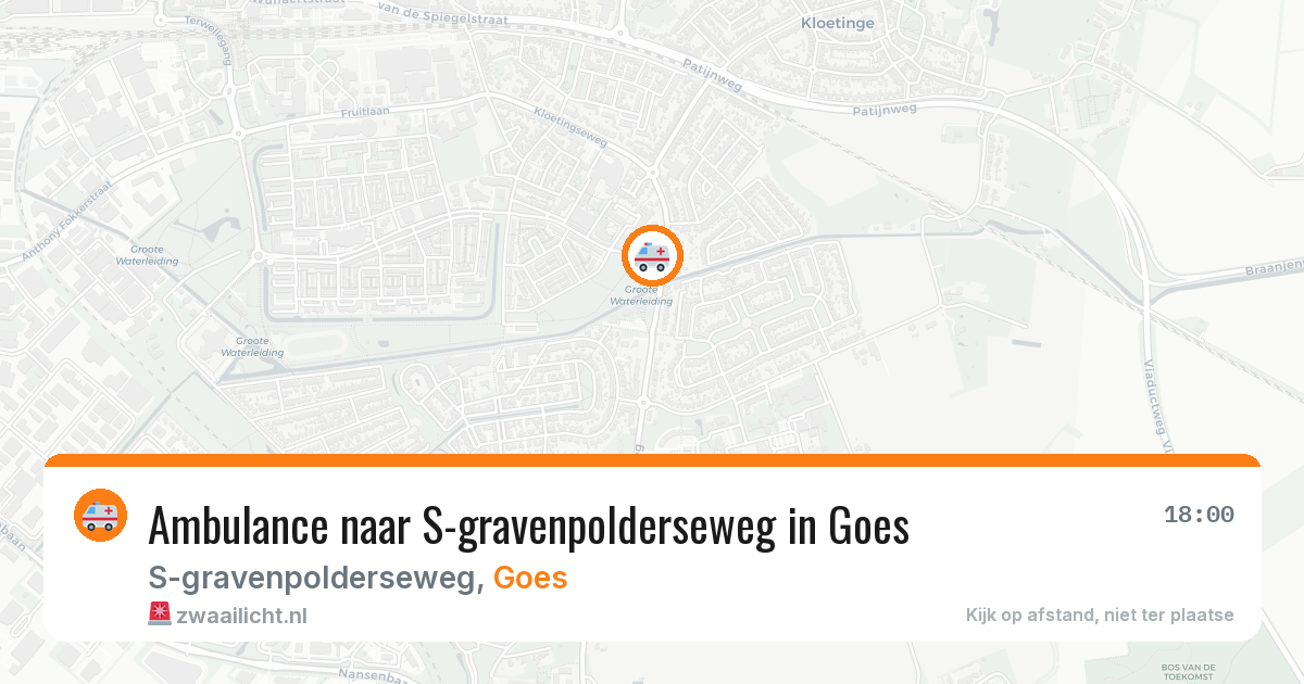 Ambulance naar S-gravenpolderseweg in Goes — 8 aug 2026