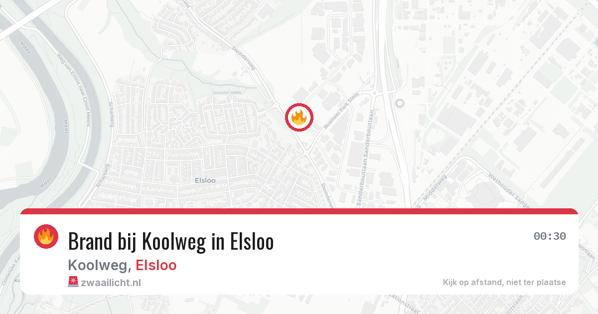 Brand bij Koolweg in Elsloo — 15 apr 2026