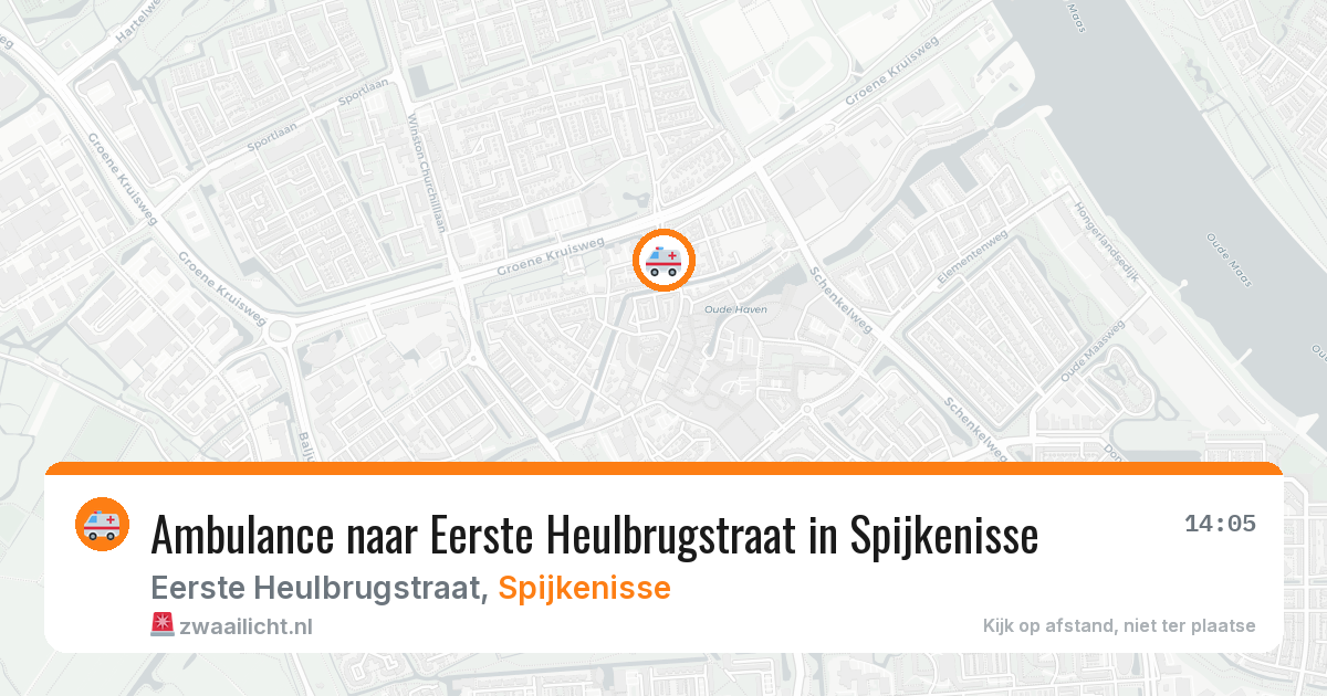 Ambulance naar Eerste Heulbrugstraat in Spijkenisse — 12 jun 2026
