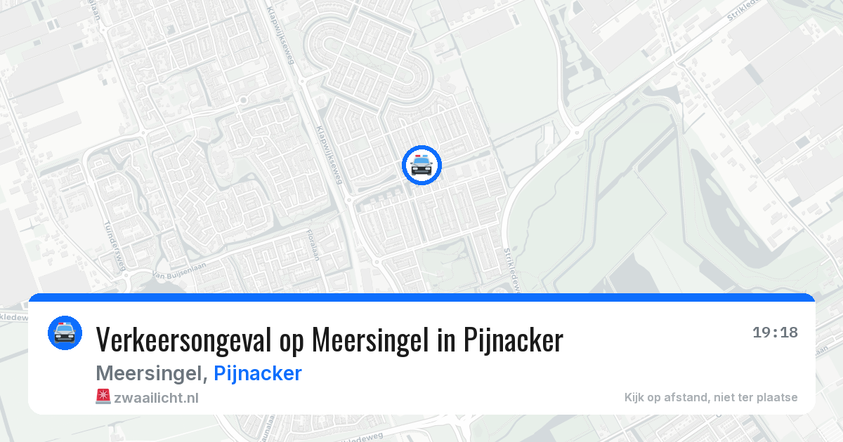Verkeersongeval op Meersingel in Pijnacker — 22 apr 2026