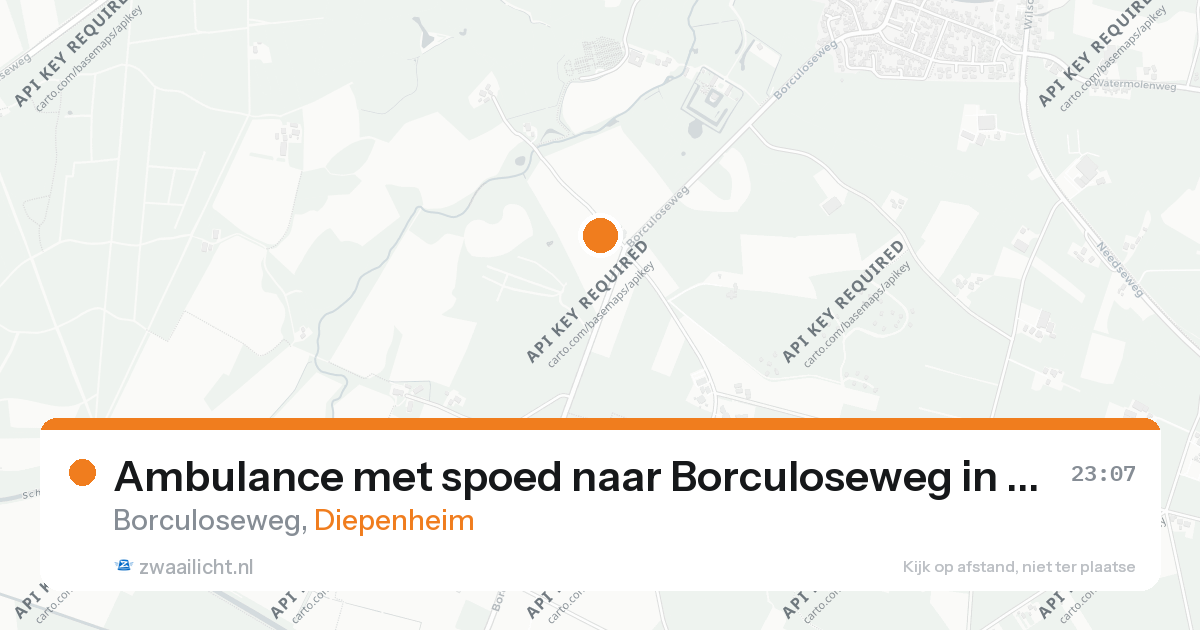 Ambulance met spoed naar Borculoseweg in Diepenheim — 15 aug 2026