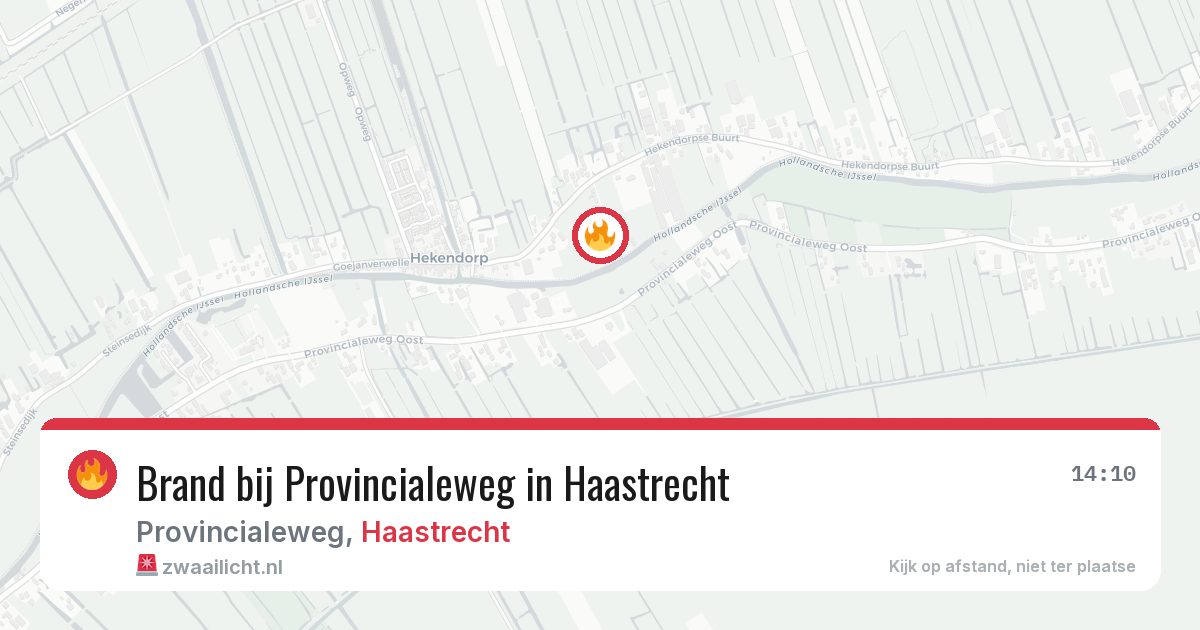 Brand bij Provincialeweg in Haastrecht — 30 mrt 2026