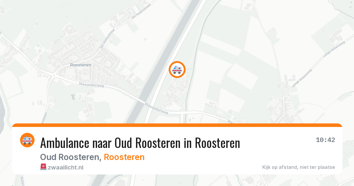 Ambulance naar Oud Roosteren in Roosteren — 26 mei 2026