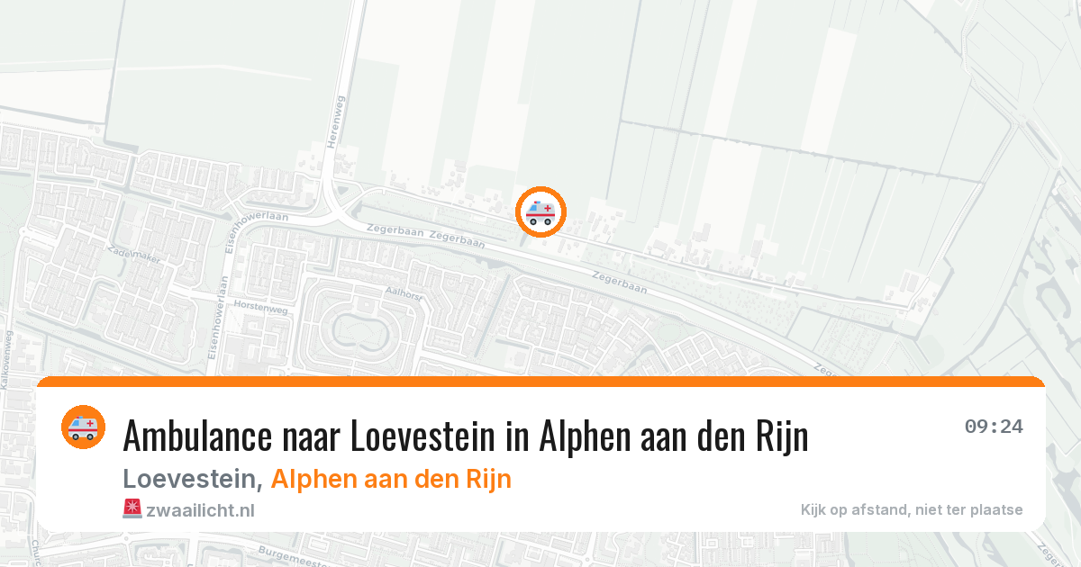 Ambulance naar Loevestein in Alphen aan den Rijn — 26 mei 2026