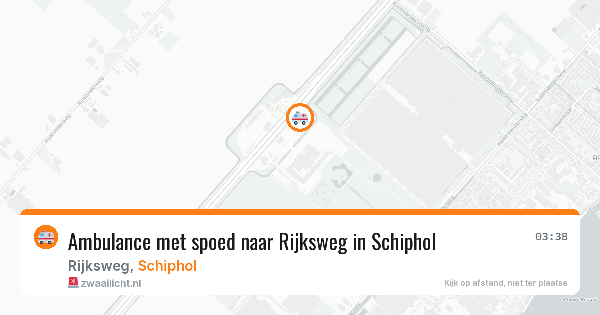 Ambulance met spoed naar Rijksweg in Schiphol — 24 jan 2026