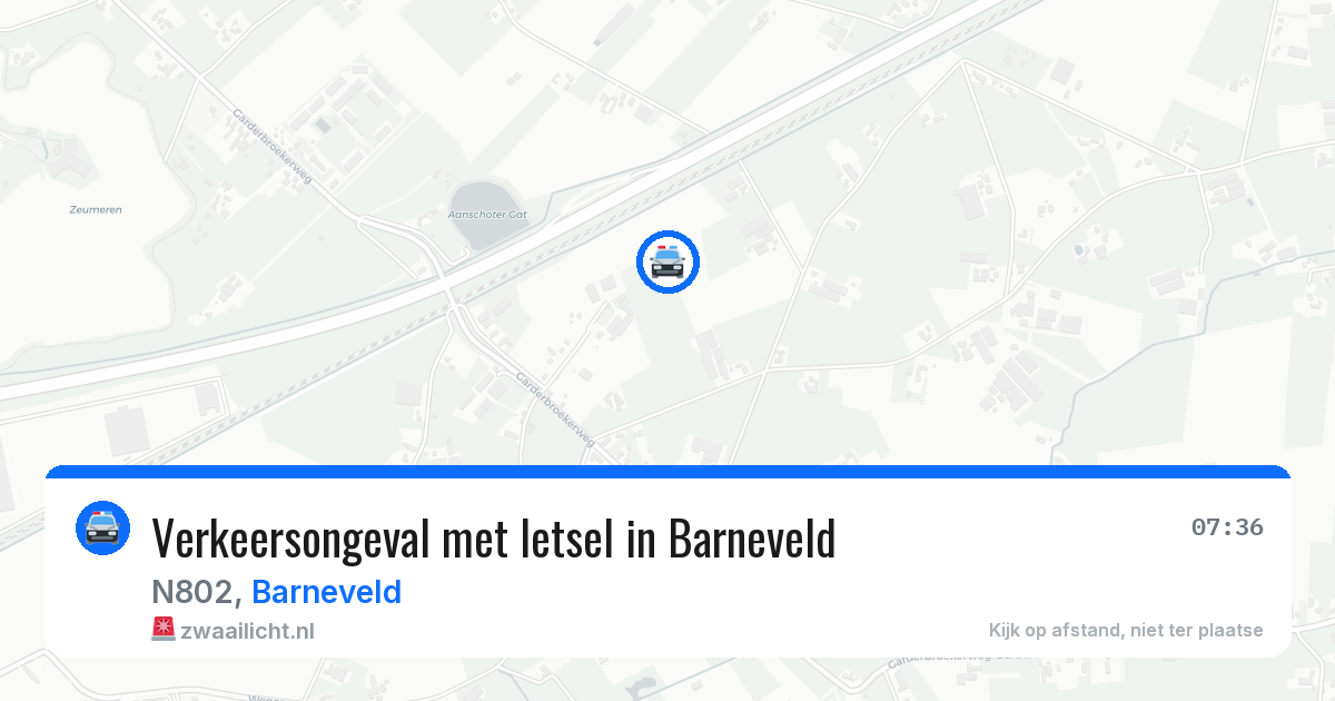 Verkeersongeval met letsel in Barneveld — 20 mrt 2026