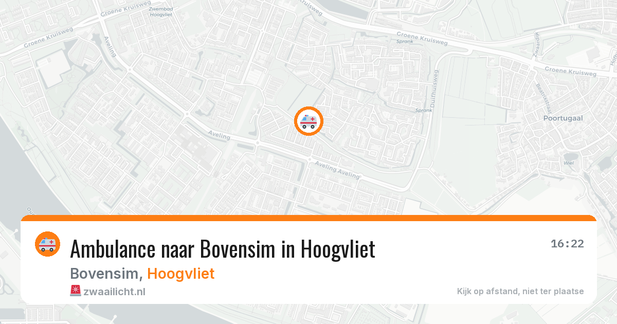 Ambulance naar Bovensim in Hoogvliet — 11 jul 2026