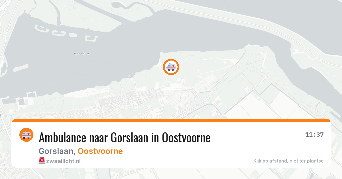 Ambulance naar Gorslaan in Oostvoorne — 6 jul 2026