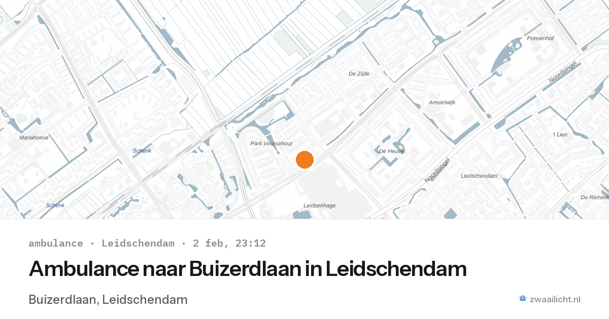Ambulance naar Buizerdlaan in Leidschendam — 2 feb 2026