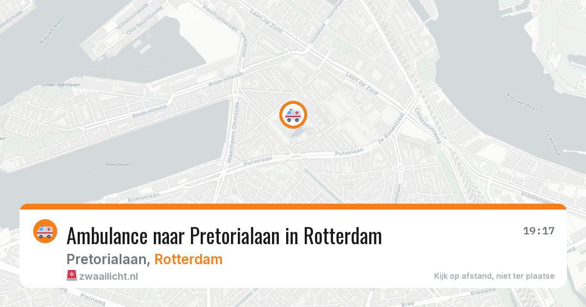Ambulance naar Pretorialaan in Rotterdam — 22 jun 2026