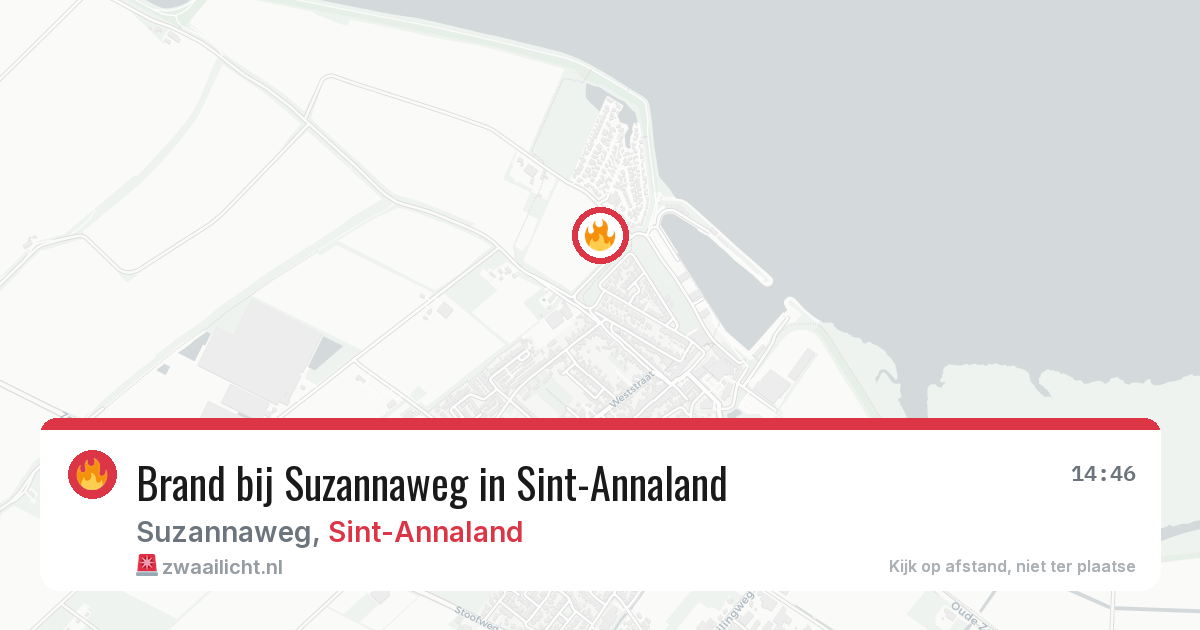 Brand bij Suzannaweg in Sint-Annaland — 21 apr 2026