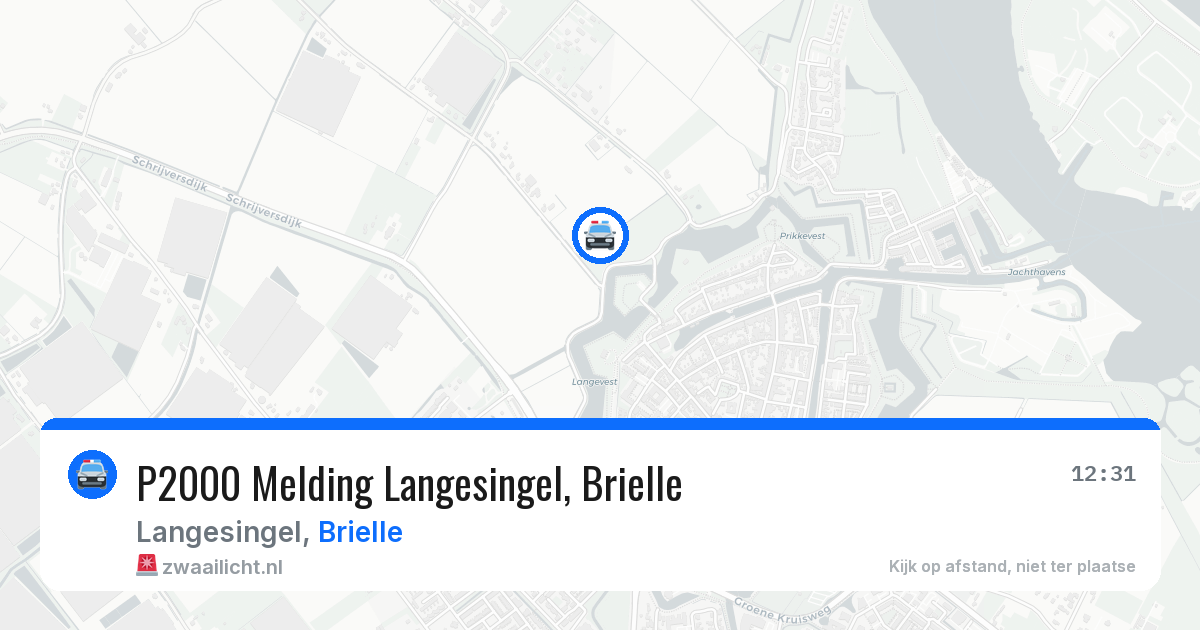 P2000 Melding Langesingel, Brielle — 14 aug 2026