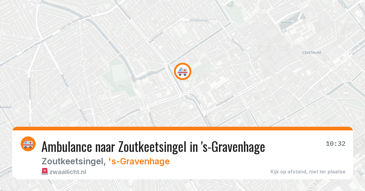 Ambulance naar Zoutkeetsingel in 's-Gravenhage — 9 aug 2026