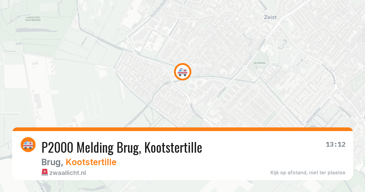 P2000 Melding Brug, Kootstertille — 30 jan 2026