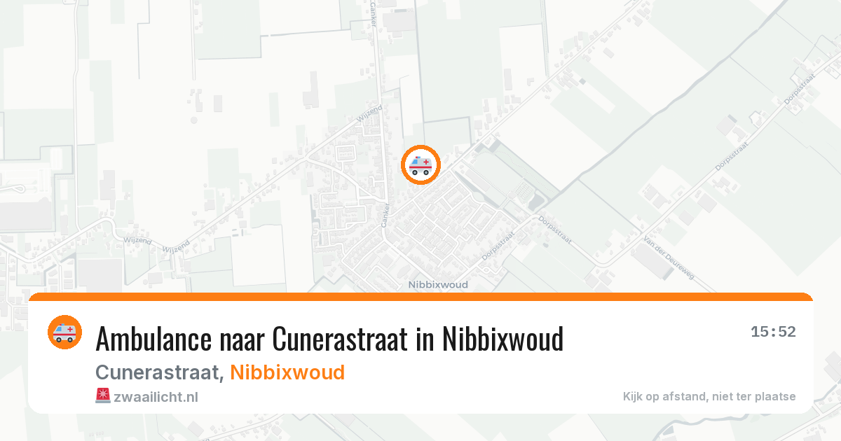 Ambulance naar Cunerastraat in Nibbixwoud — 29 jan 2026