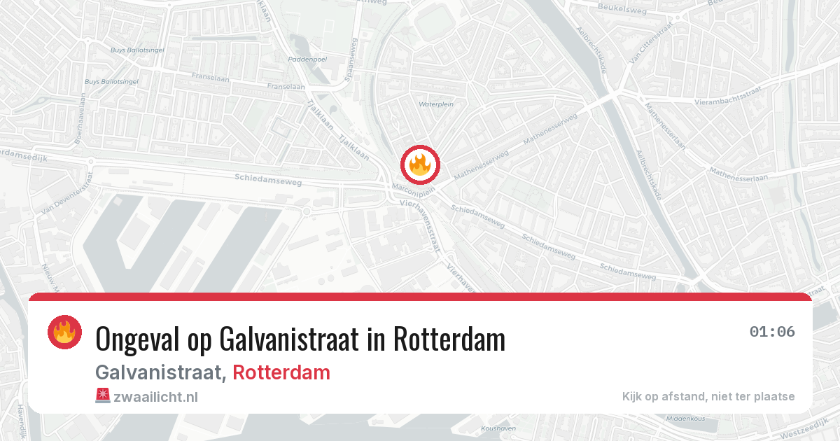 Ongeval op Galvanistraat in Rotterdam — 28 apr 2026