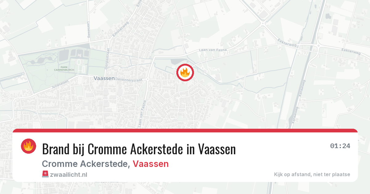 Brand bij Cromme Ackerstede in Vaassen — 27 mei 2026