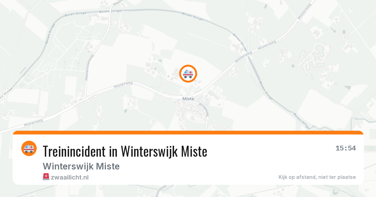Treinincident in Winterswijk Miste — 22 mrt 2026