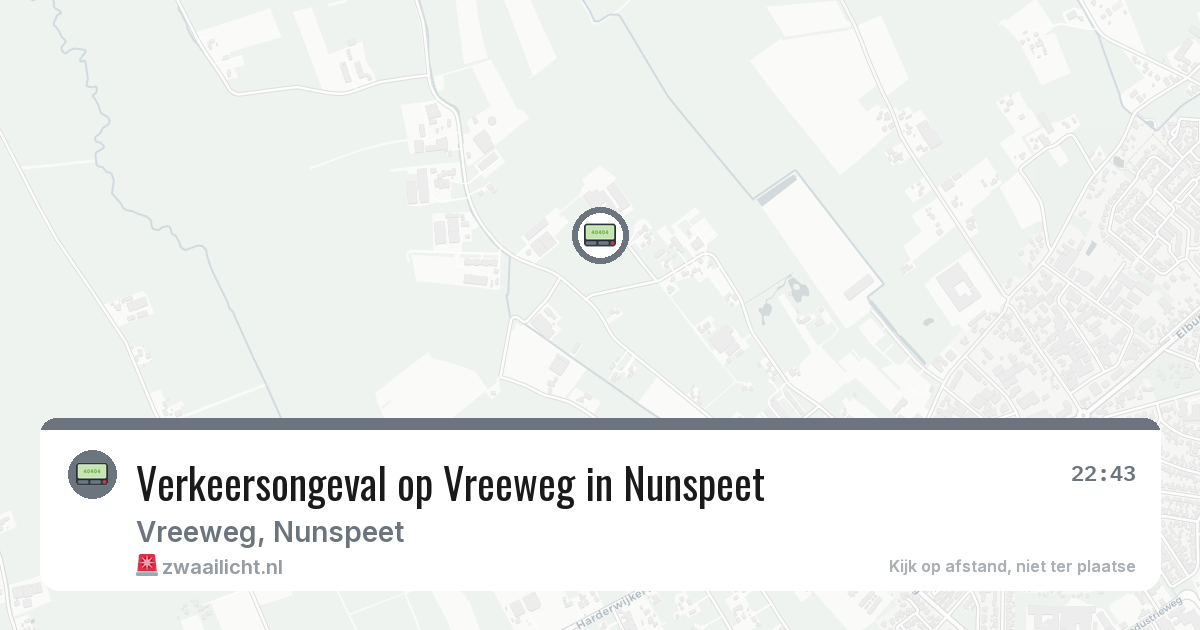 Verkeersongeval op Vreeweg in Nunspeet — 24 jun 2026