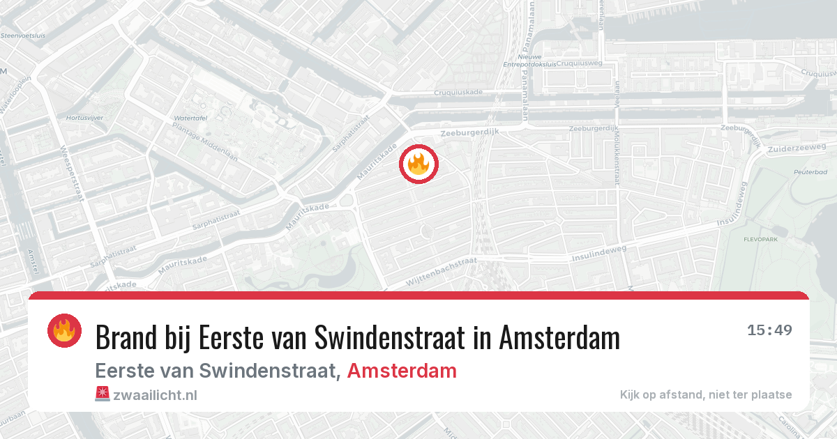 Brand bij Eerste van Swindenstraat in Amsterdam — 9 mei 2026