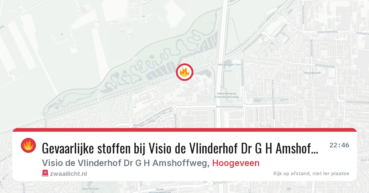 Gevaarlijke stoffen bij Visio de Vlinderhof Dr G H Amshoffweg in Hoogeveen — 25 jul 2026