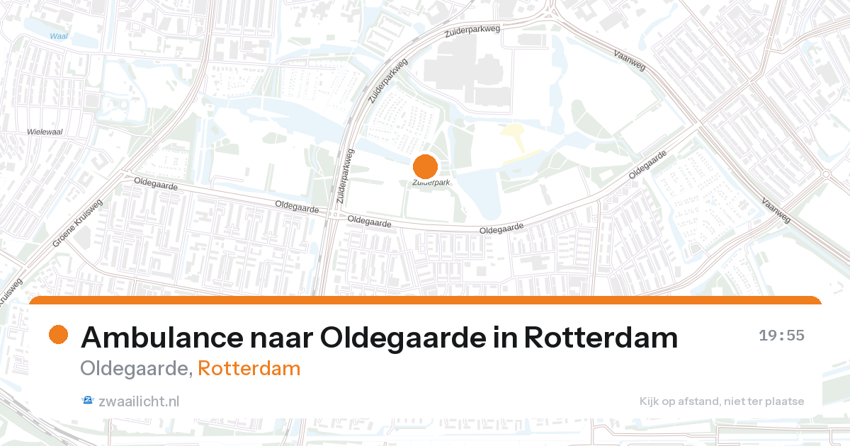 Ambulance naar Oldegaarde in Rotterdam — 28 aug 2026