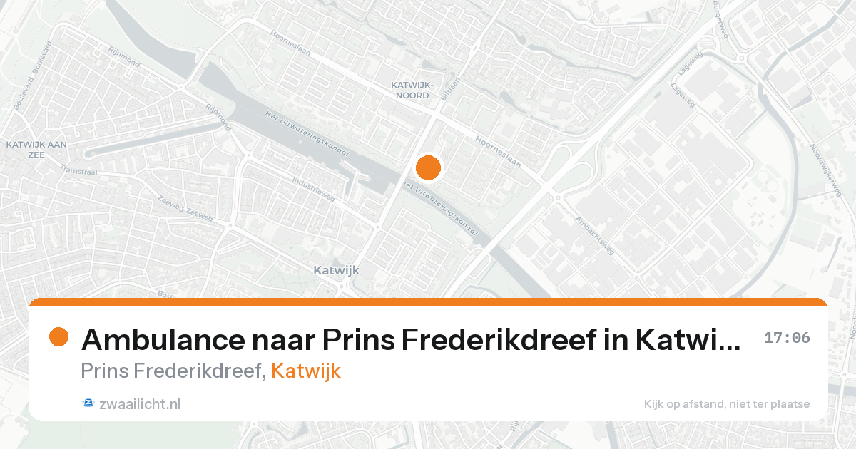 Ambulance naar Prins Frederikdreef in Katwijk — 20 aug 2026