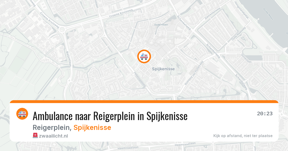 Ambulance naar Reigerplein in Spijkenisse — 5 jun 2026