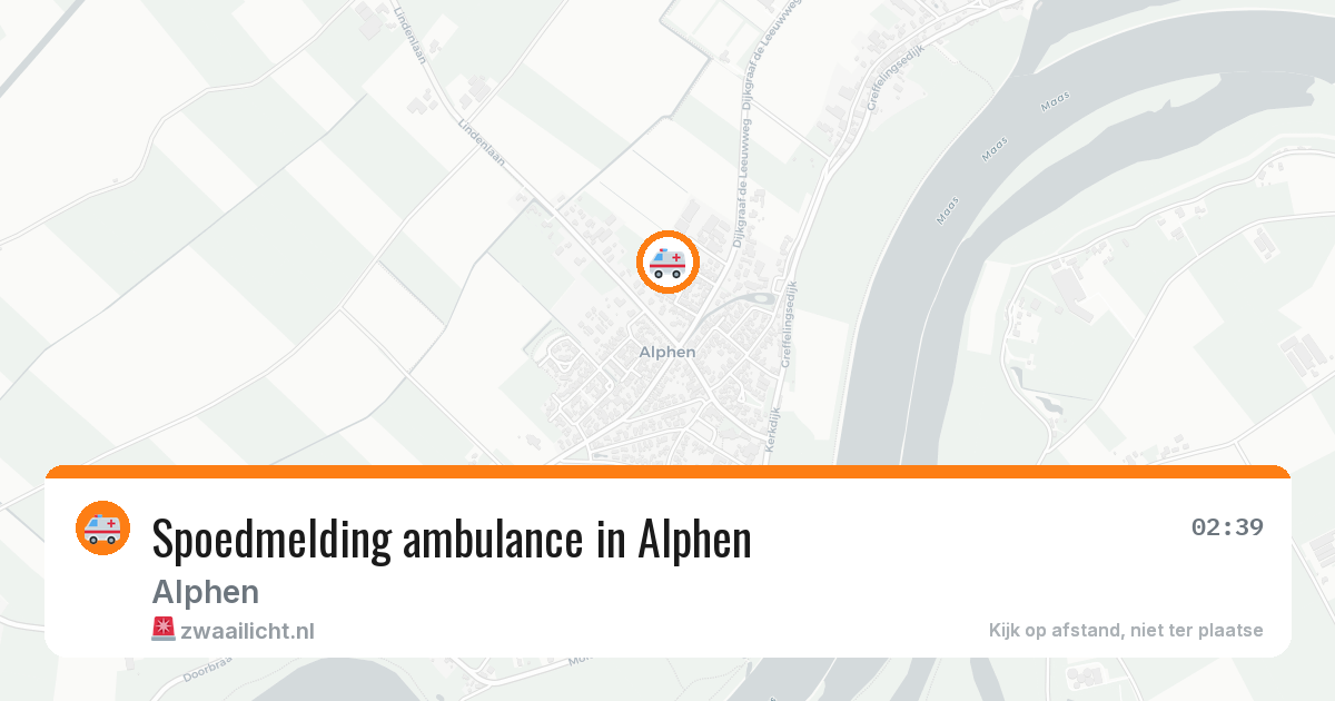 Spoedmelding ambulance in Alphen — 12 apr 2026