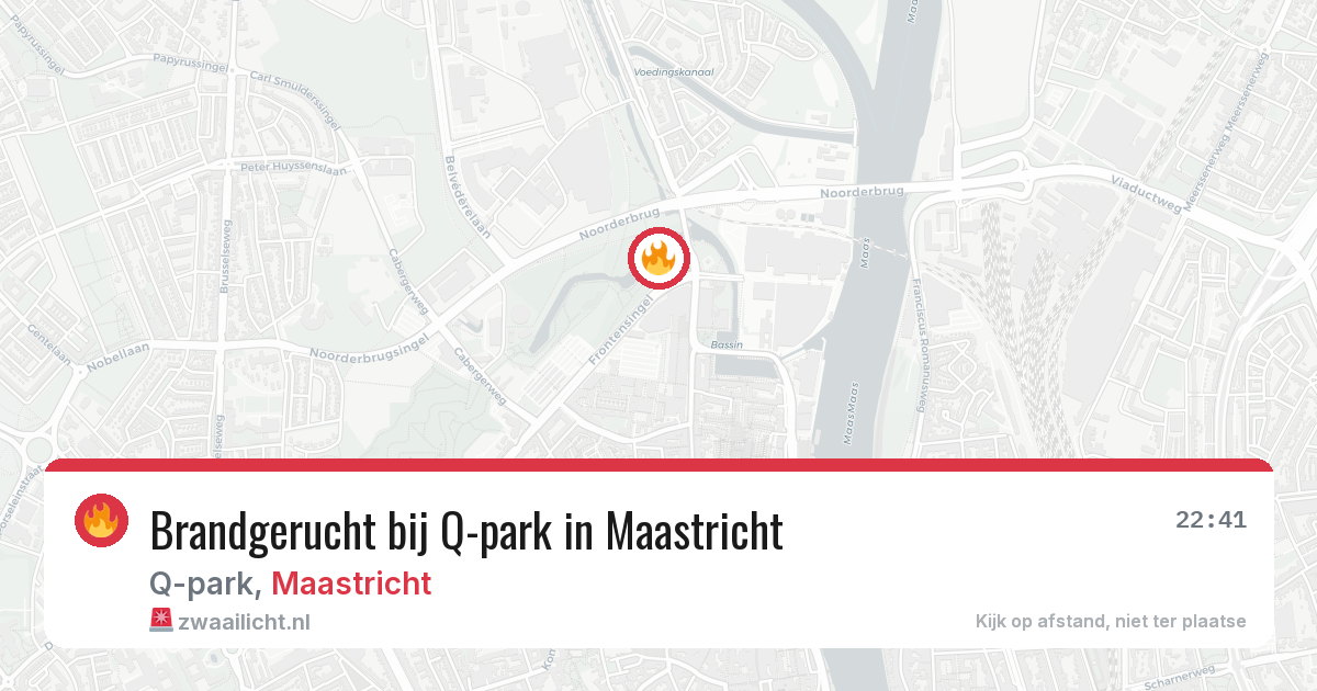 Brandgerucht bij Q-park in Maastricht — 23 jul 2026
