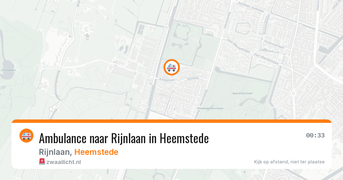 Ambulance naar Rijnlaan in Heemstede — 28 jan 2026