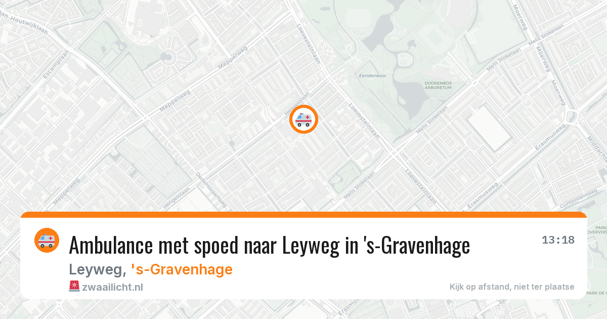 Ambulance met spoed naar Leyweg in 's-Gravenhage — 17 jun 2026